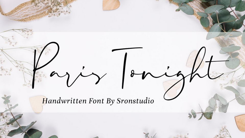 

Paris Tonight: A Beautiful Handwritten Font Perfect for Logos, Cards, and More