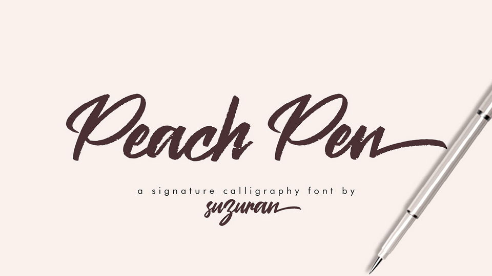 

Peach Pen: A Beautiful Handcrafted Script Font That Brings Unique Personality to Any Design