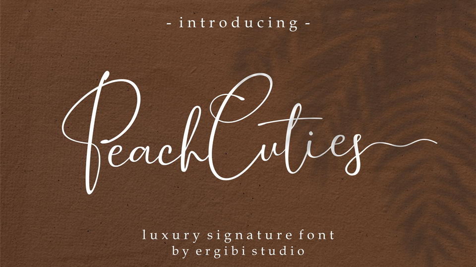 
Peach Cuties: A Beautiful & Classy Signature Font