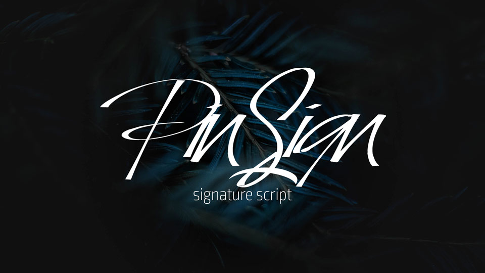 

Pin Sign Font: An Innovative and Visually Compelling Signature Font