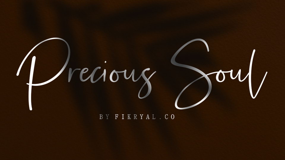 

Precious Soul: The Perfect Font for a Sophisticated and Stylish Impression