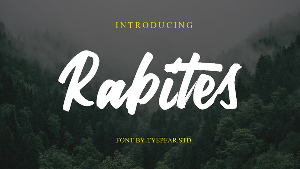 

Rabites: A Powerful, Free-Flowing Font Featuring Brush-Style Painting