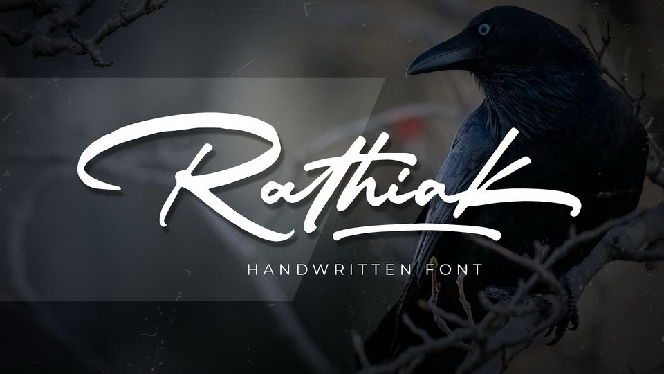 

Rathiak: An Incredibly Vibrant and Dynamic Handwritten Brush Font