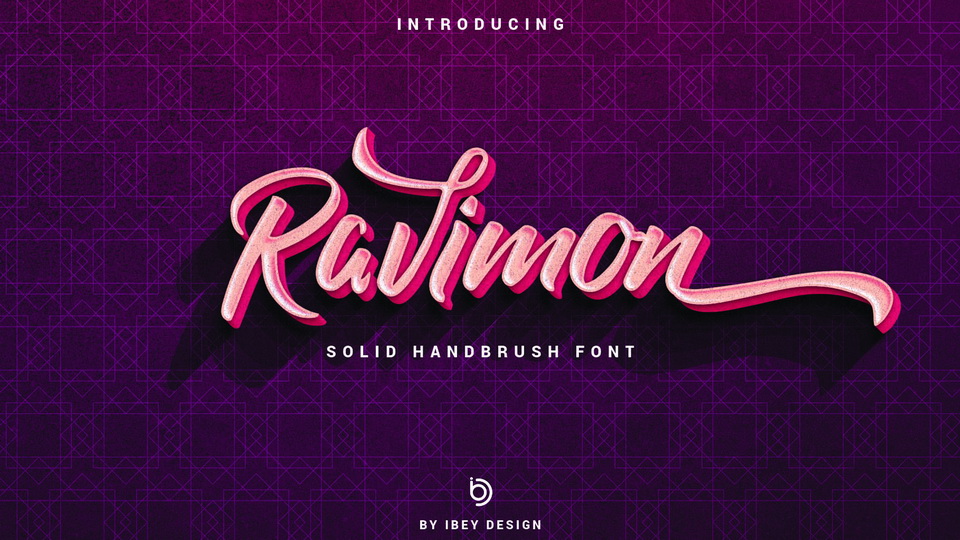 

Ravimon: A Modern, Luxury Solid Handbrush Font