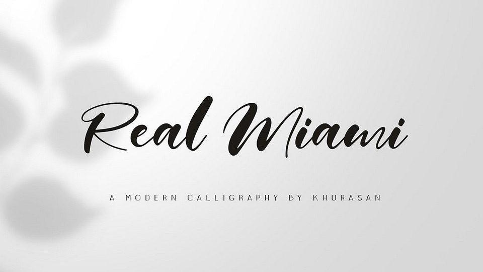 

Real Miami Script: A Bold Handwritten Brush Font with a Modern and Sophisticated Style