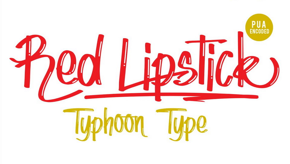

Red Lipstick: A Modern and Stylish Handwritten Font for Businesses