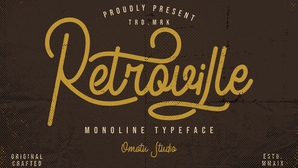 

Retroville: A Semi Signature Style Font That Gives a Unique and Timeless Look to Your Designs