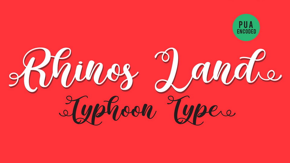 

Rhinos Land: A Beautiful and Modern Calligraphy Script Font