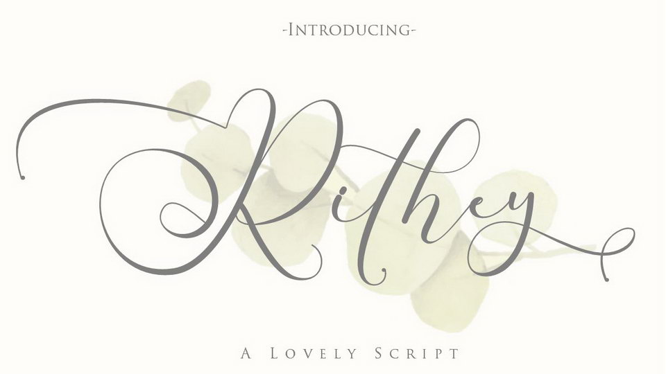 

Rithey: The Perfect Modern Calligraphy Script for Any Project