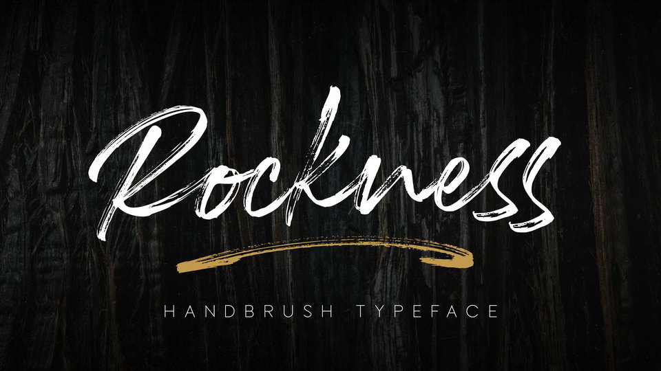 

Rockness: An Incredibly Attractive Handbrush Script Font