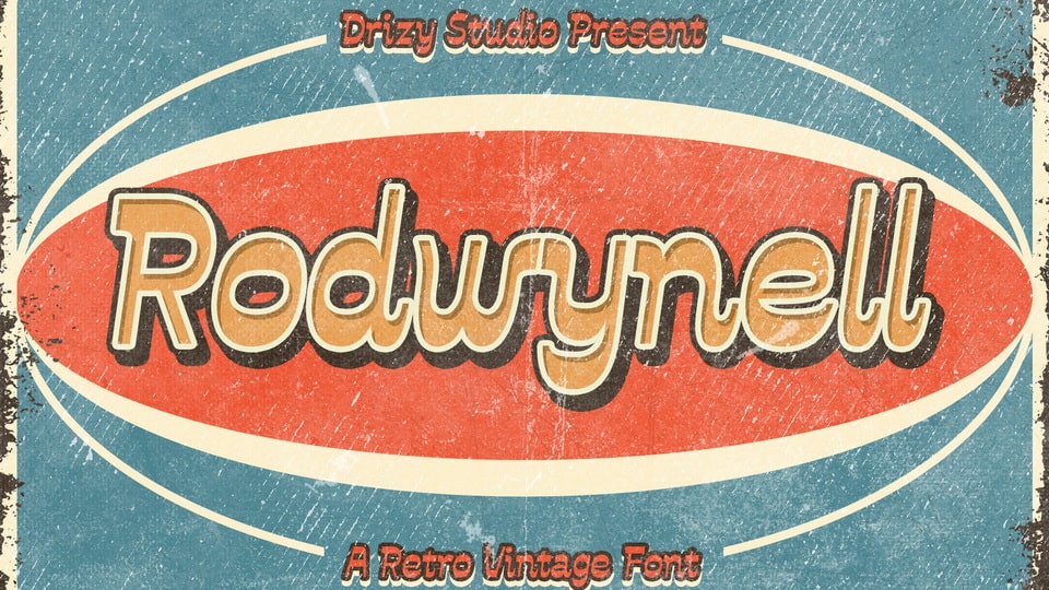 
Rodwynell: A Retro Vintage Font Perfect for Logos and Posters
