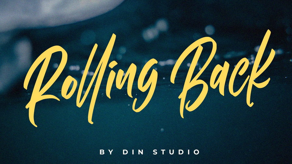 

Rolling Back: A Unique Font with Energy and Character