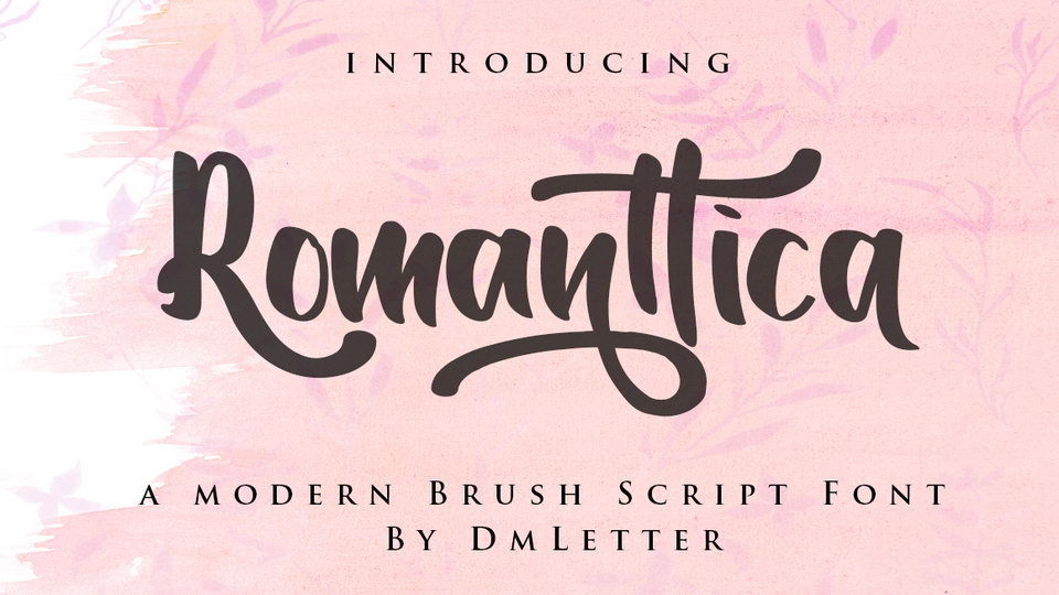 

Romanttica Font: A Modern and Handwritten Brush Font with a Unique Style
