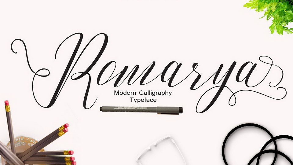 

Romarya: A Captivating Modern Calligraphy Script with a Unique Letter Style