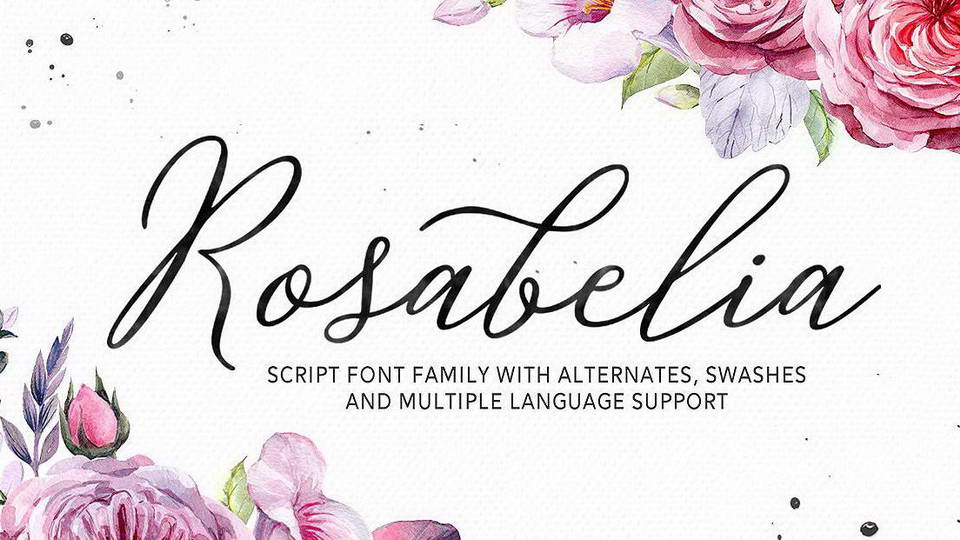 
Rosabelia - A Free Modern Script Font