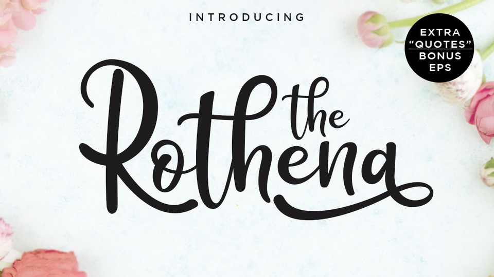 

Rothena Script: A Must-Have Hand-Lettered Font for Any Designer