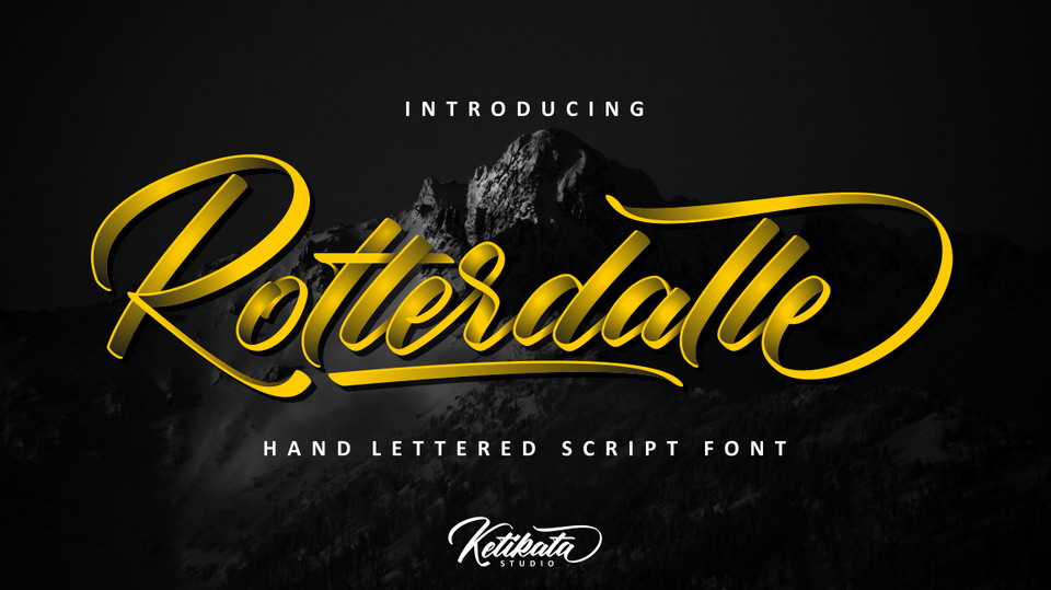 

Rotterdale: A Stunning Hand Lettered Script Font