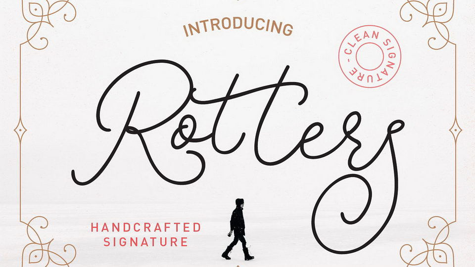 

Rotters: A Unique and Stylish Monoline Signature Font