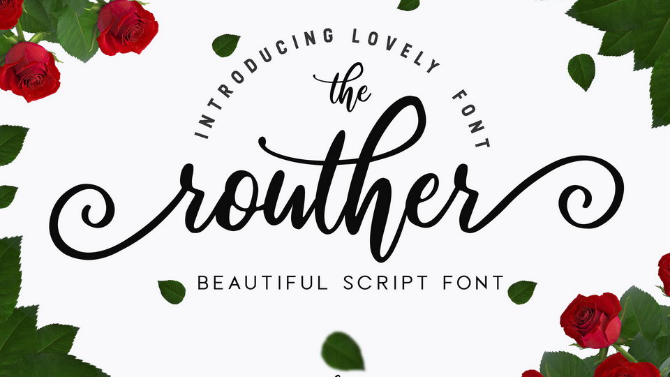  

Routher: A Modern Calligraphy Script Font That Is Truly Unique and Captivating