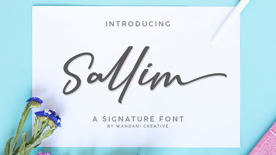 

Sallim: A Versatile and Stylish Signature Script Font for the Modern Designer
