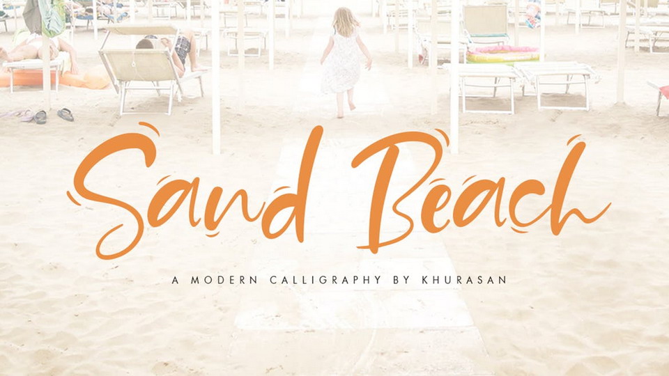 

Sand Beach Script: A Stunning Modern Calligraphy Typeface for Any Project