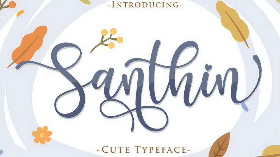 

Santhin Font: A Stylish and Versatile Font Perfect for Crafts, Logos, and More