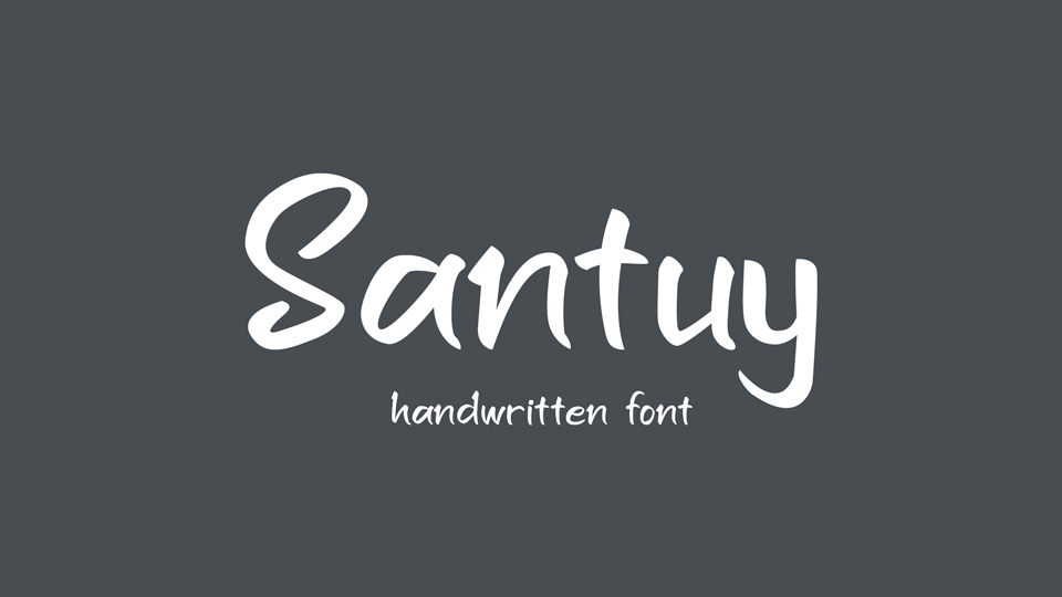 

Santuy: A Casual Handwritten Font Perfect for Everyday Design Projects
