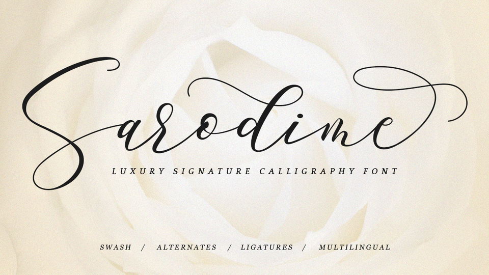  

Sarodime: An Exquisite Calligraphy Script Font