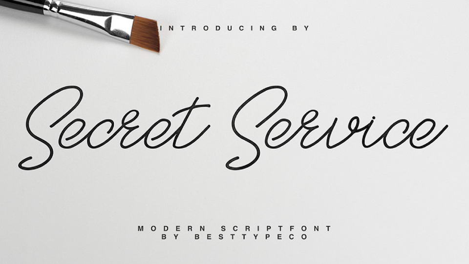 
Secret Service: A Free Handmade Calligraphy Font