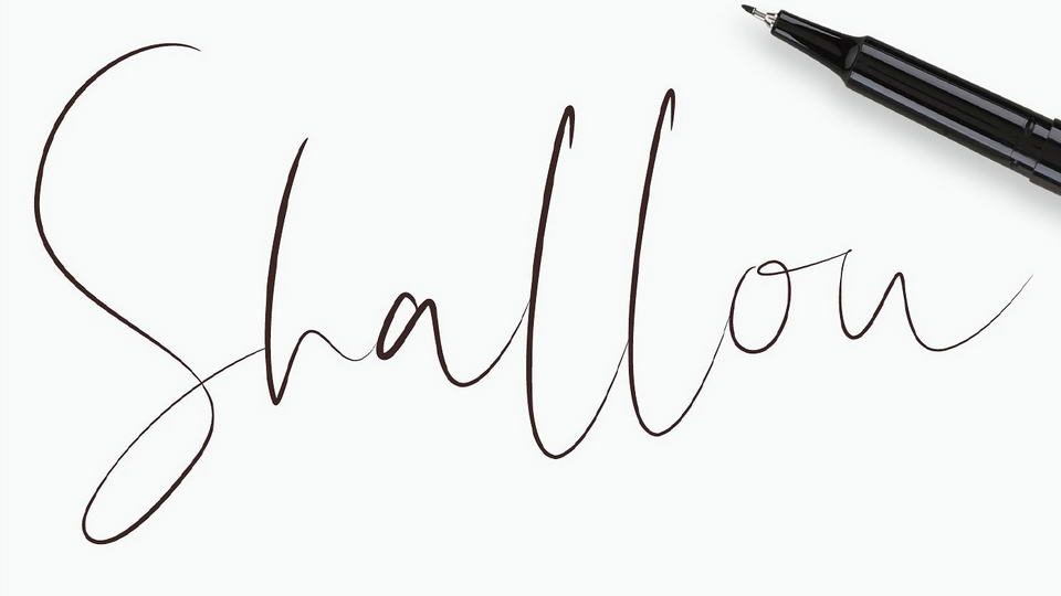 
Shallou - A Free Handmade Brushed Typeface