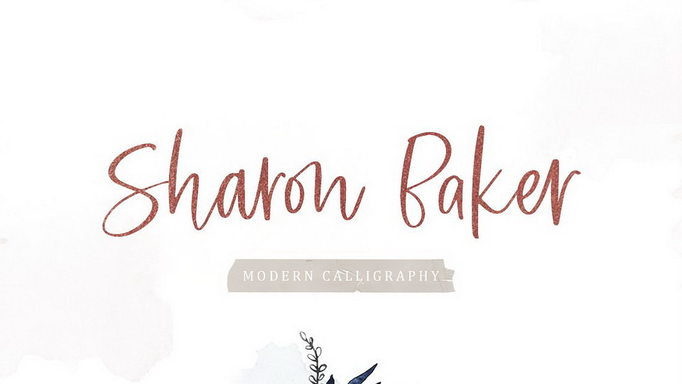  

Sharon Baker: A Modern Script Font with a Sense of Warmth and Beauty