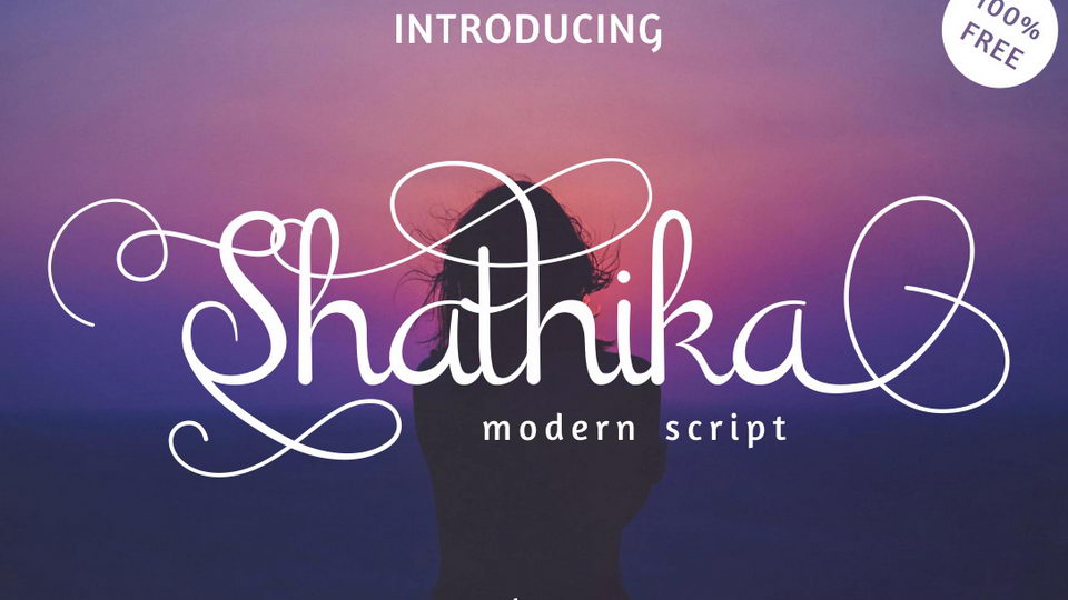 
Shathika: A Curly and Elegant Modern Calligraphy Script