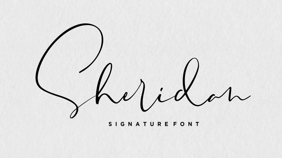 

Make an Impression with Sheridan: A Gorgeous and Sophisticated Signature Script Font