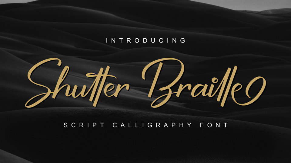 

Shutter Braille: A Unique Calligraphy Script Font That Is Truly Remarkable