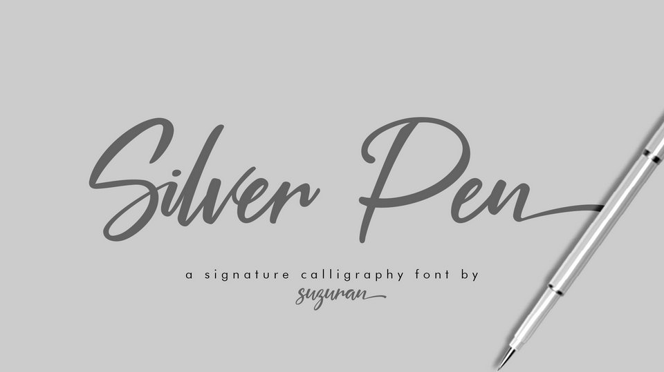 

Silver Pen: An Elegant Script Font for Elevating Any Design Project