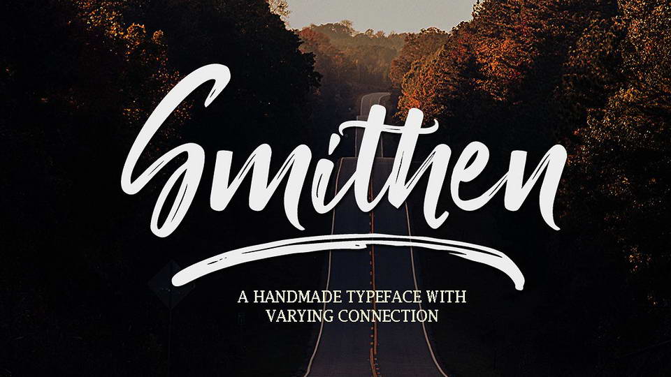 
Smithen Script - A Free Hand Brushed Font