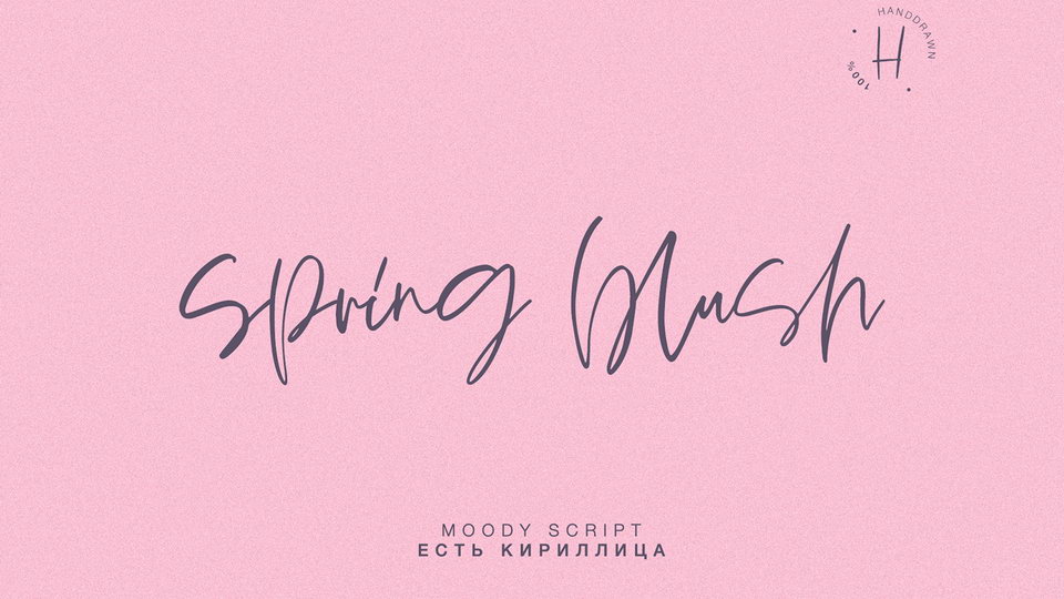 

Spring Blush: A Handwritten Font that Takes Creativity to a New Level