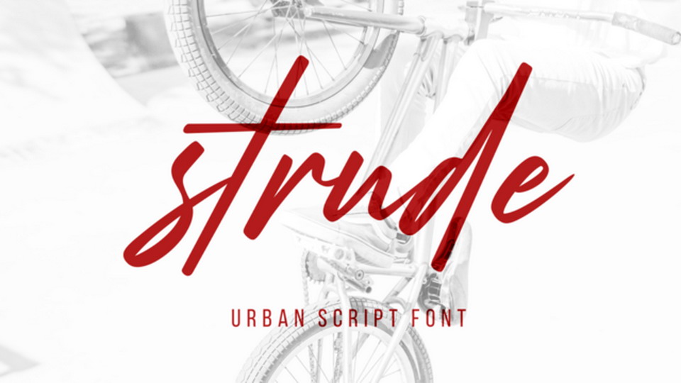 

Strude: A Modern Urban Style Font Script