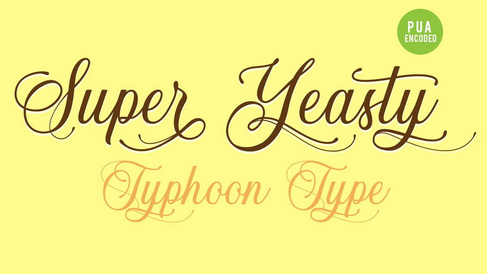 

Super Yeasty: A Versatile and Stylish Calligraphy Script Font