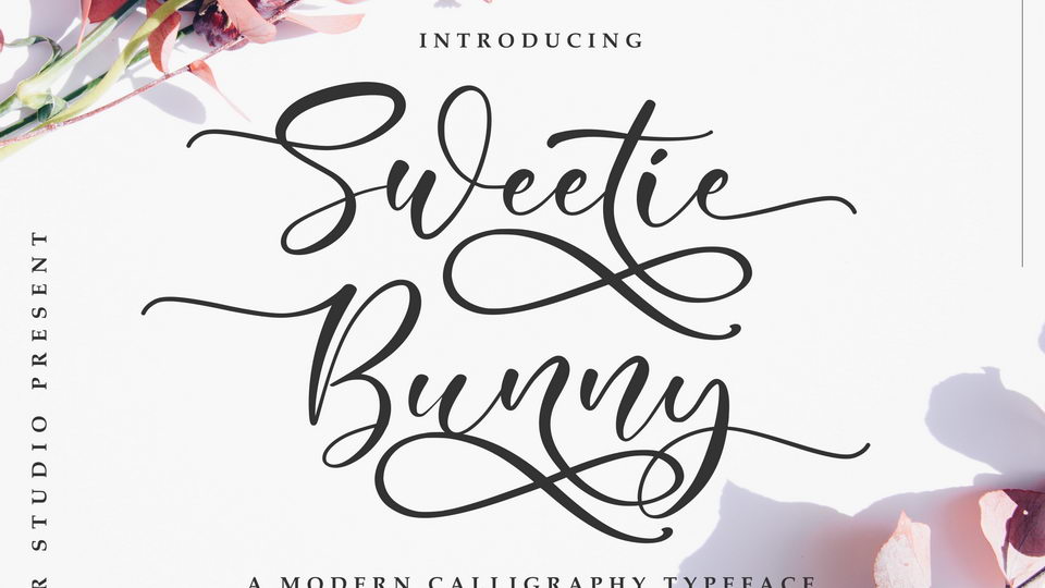 

Sweetie Bunny: A Modern Calligraphic Typeface That Is Truly Breathtaking