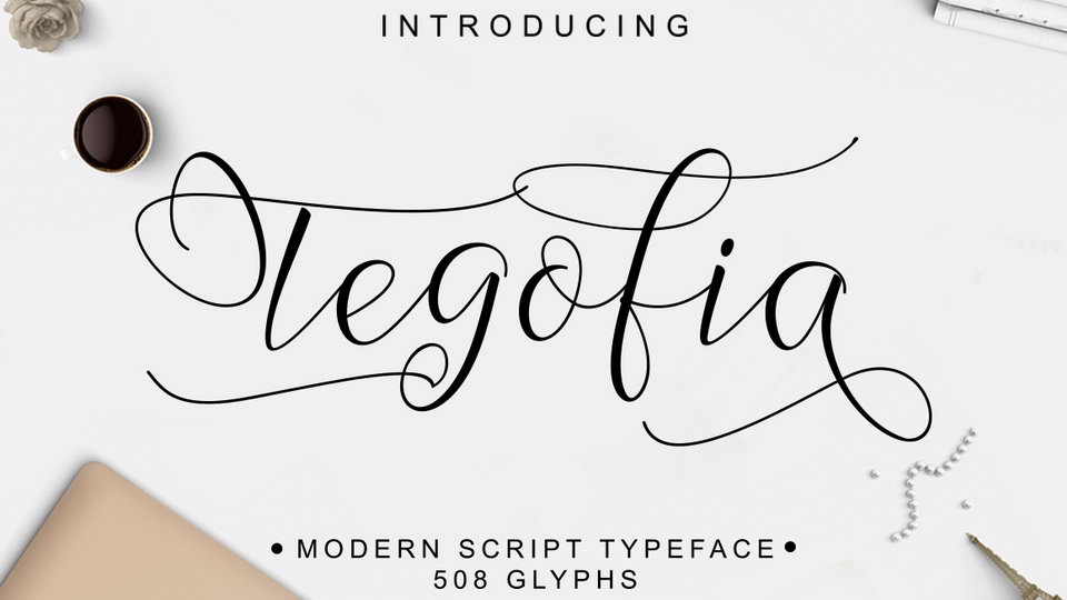 

Tegofia Script: An Elegant Handwritten Font with Versatile Features