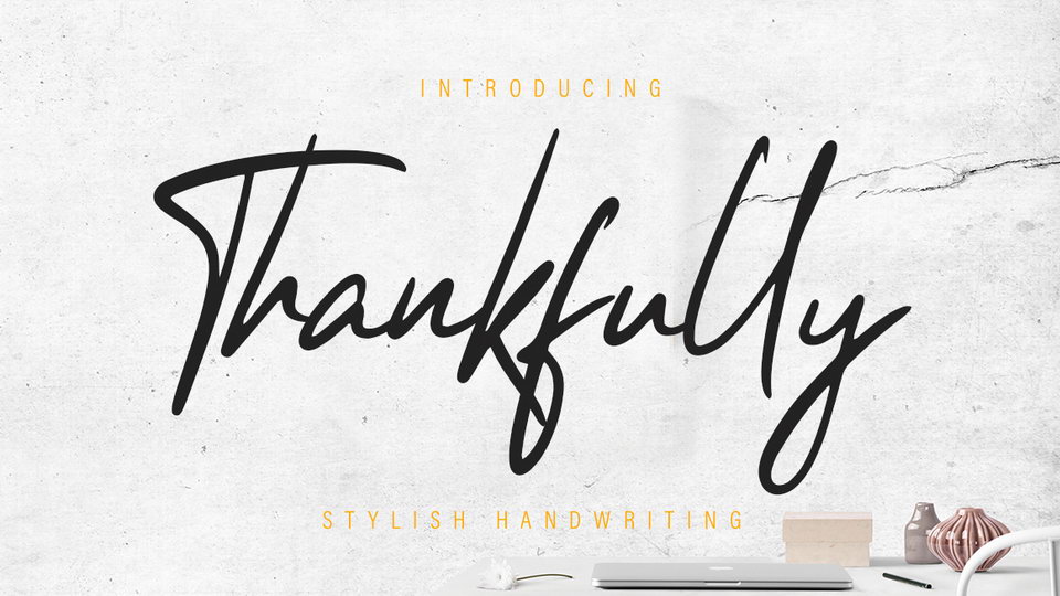 
Thankfully: A Simple and Elegant Handwritten Font