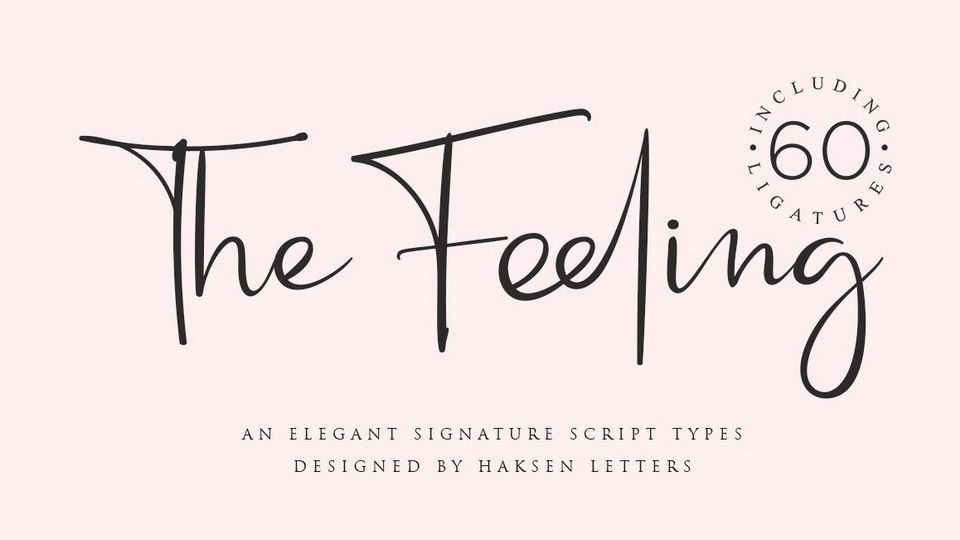 

Create a Distinctive Aesthetic with Feeling, a Handwritten Script Style