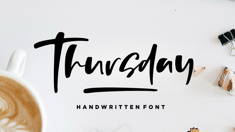 

Thursday Vibes: A Unique and Versatile Script Font for Any Creative Project