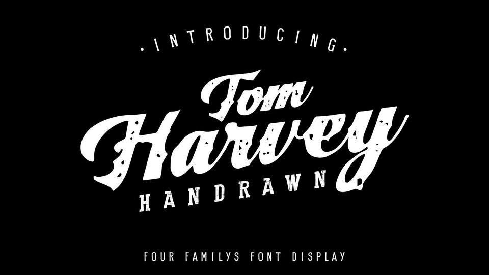

Tom Harvey: A Unique and Versatile Old-Fashioned Script Font
