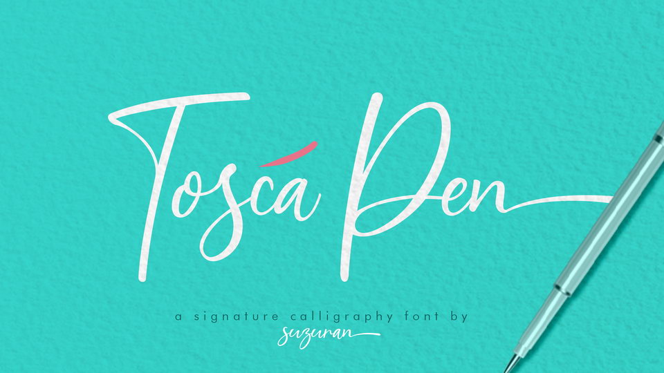 

Tosca Pen: An Exquisite and Eye-Catching Calligraphy Font