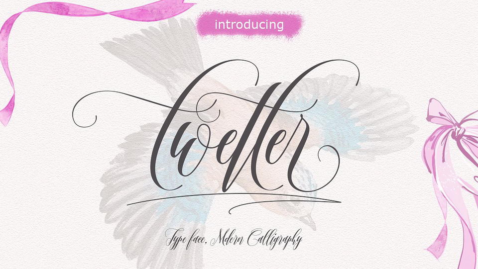 
Twetter: A Unique Font with a Dancer-Like Motion for Modern Design
