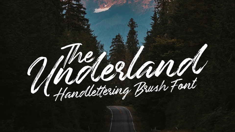 
Underland Script - A Handmade Rough Brush Font With a Clear Style and Dramatic Movement