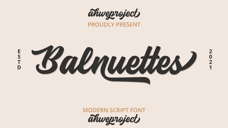 Balnuettes: An Exquisite Script Font Radiating Sophistication and Refinement