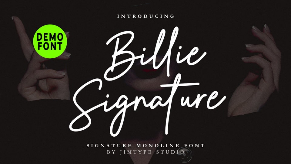 Billie Signature: Perfect Choice for Wedding Invitations, Branding, and Editorial Projects